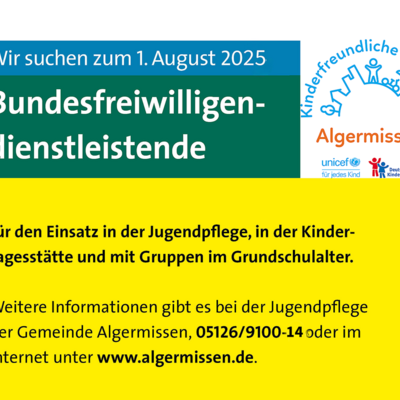Stellenanzeige Bundesfreiwilligendienst 2025